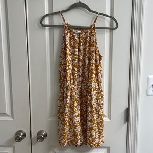 Floral Yellow And White Romper